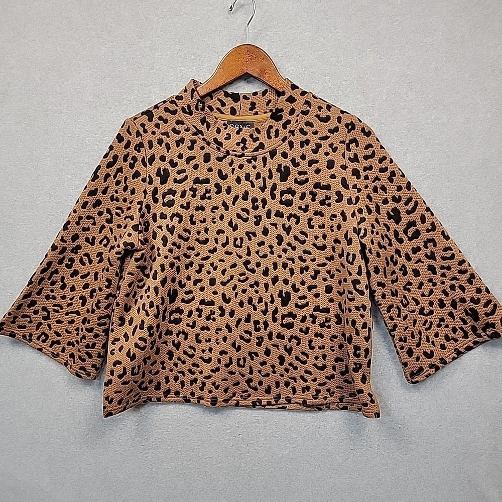 SSYS The Label Parker Set Two-piece Tan Animal Print Women's Small 4-6 Comfort‎ - Picture 3 of 15